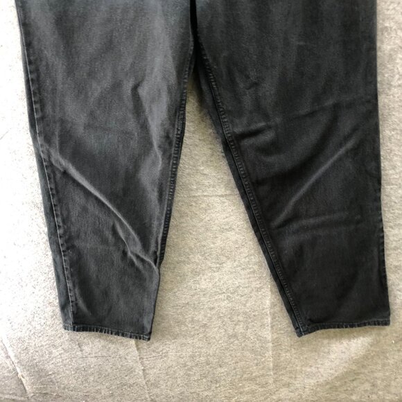 Vintage Calvin Klein Easy Fit Jean Mens 33x30 Black Wash Rigid Cotton Relaxed - Picture 4 of 11